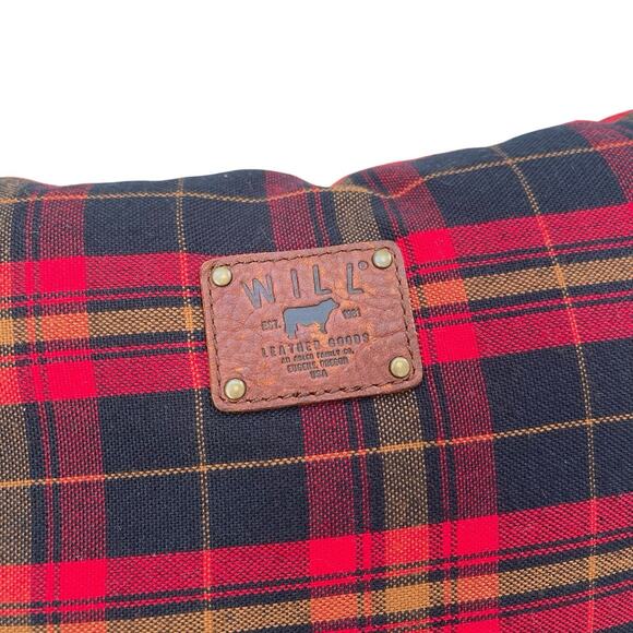 Will Leather Goods Decorative Pillow Red Plaid - Picture 2 of 4